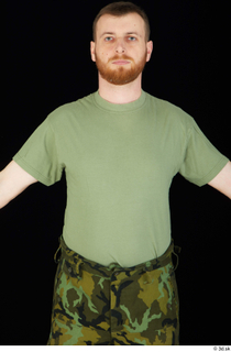 Victor army dressed green t shirt upper body 0001.jpg